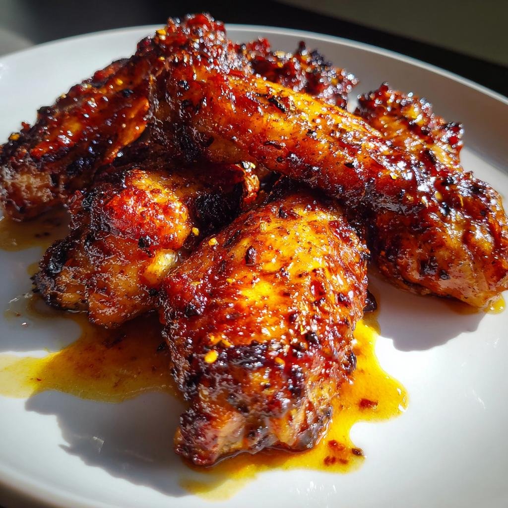 Healthy Honey Garlic Jerk Chicken Wings