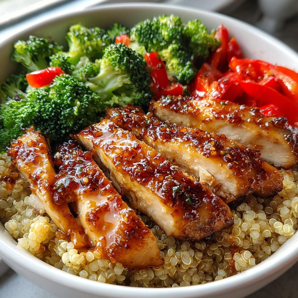 Healthy Hot Honey Chicken Bowl Meal Prep