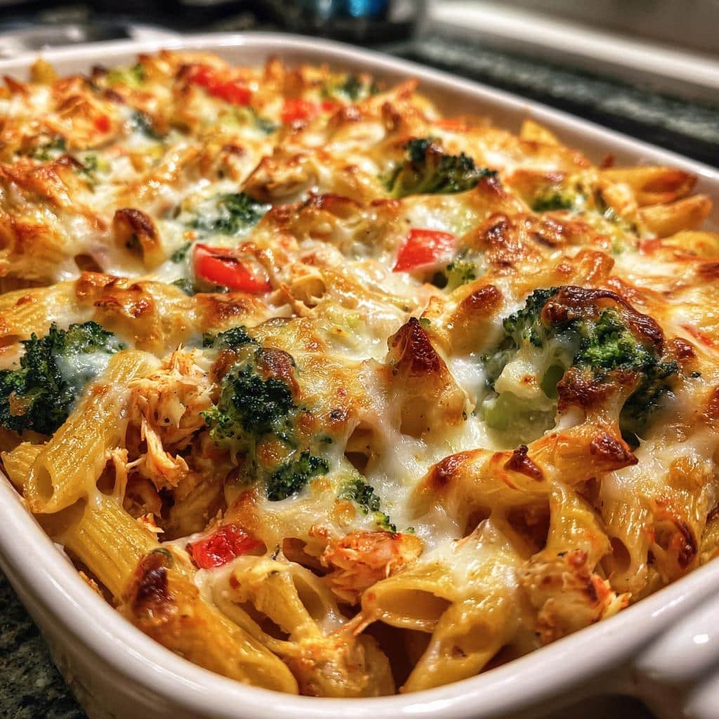 Healthy Imitated Crab Pasta Bake