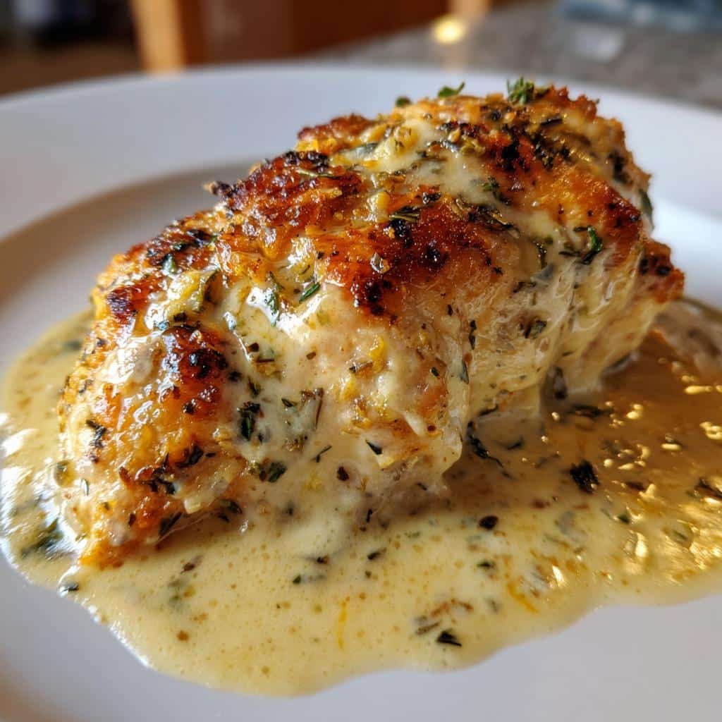 Healthy Keto Slow Cooker Garlic Parmesan Chicken Recipe - detail 1