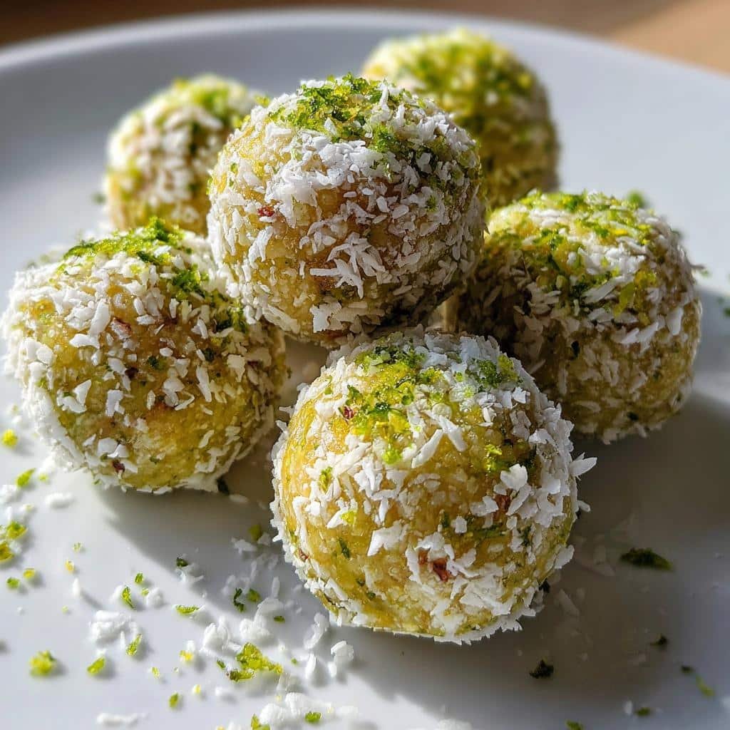 Healthy Key Lime Pie Energy Balls