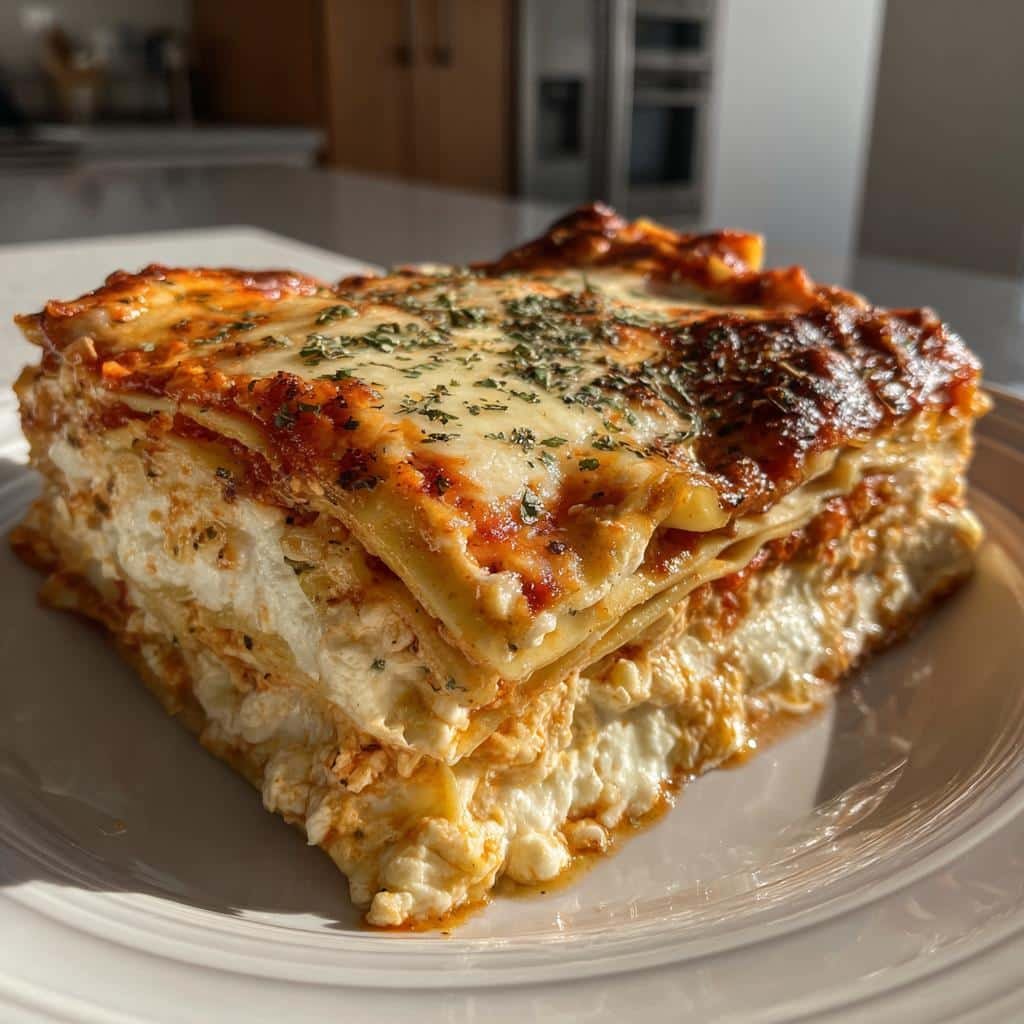 Healthy Lactose Free Cottage Cheese Lasagna