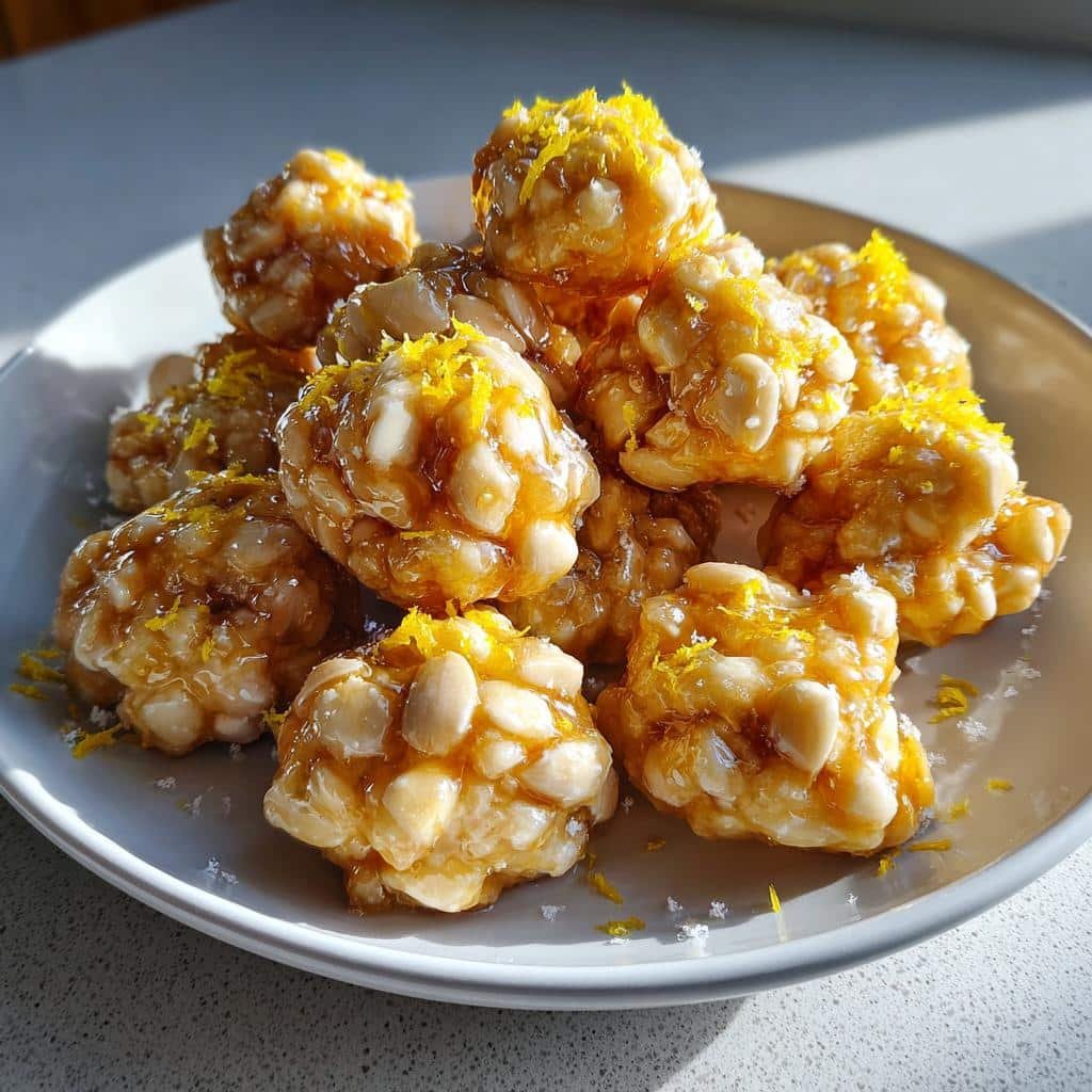 Healthy Limoncello Almond Snow Clusters - detail 1