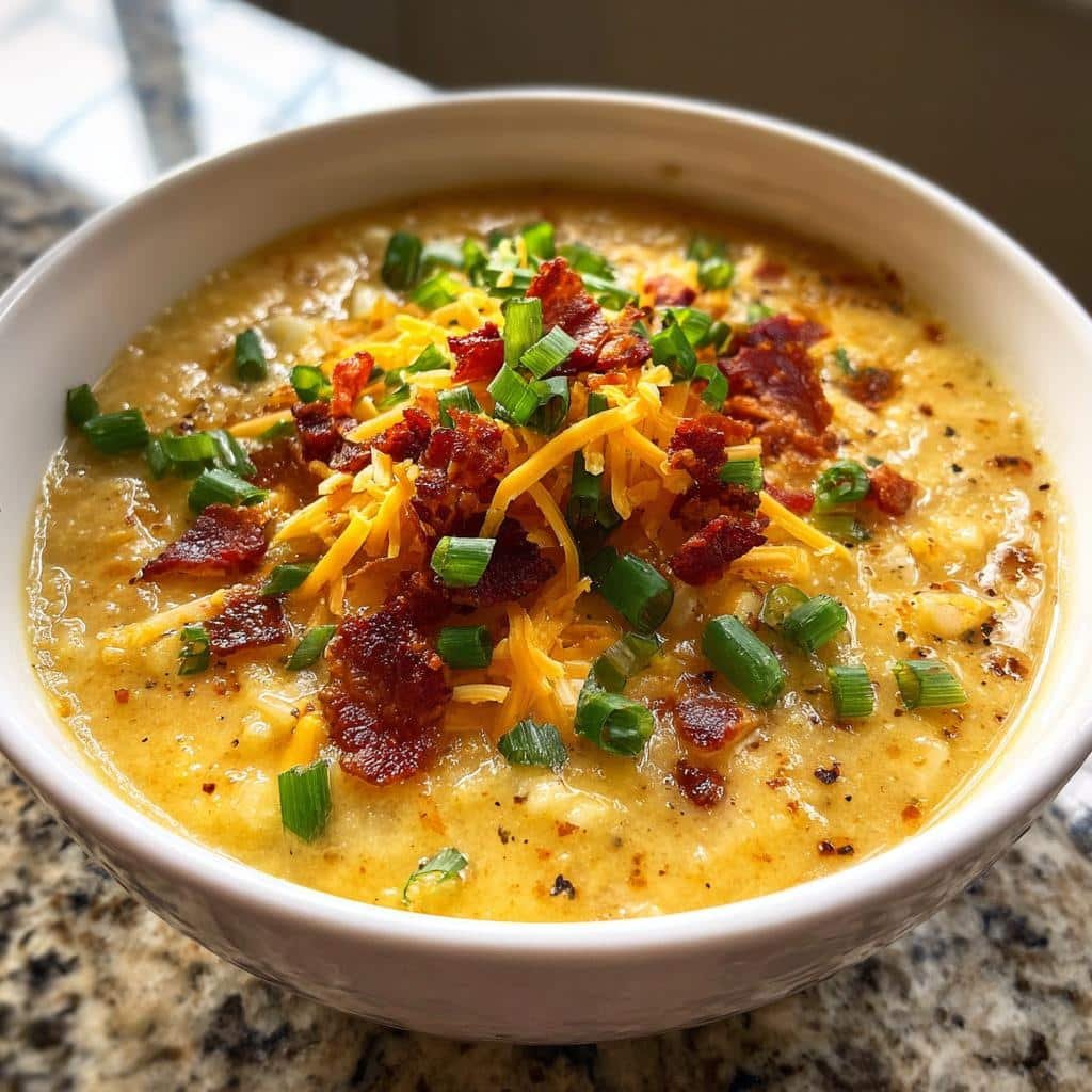 Healthy Loaded Baked Potato Soup (Lighter) - detail 1