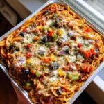 Healthy Loaded Pizza Spaghetti