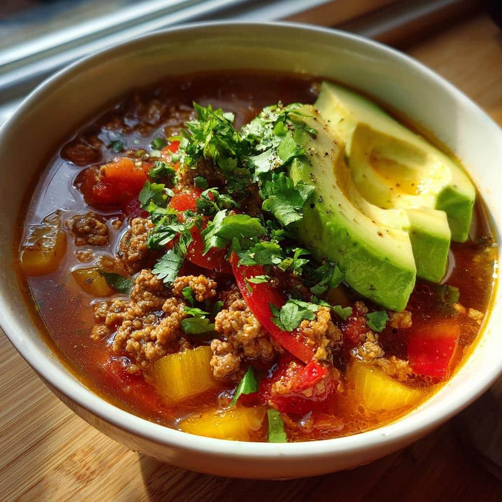 Healthy Low Carb Mexican soup