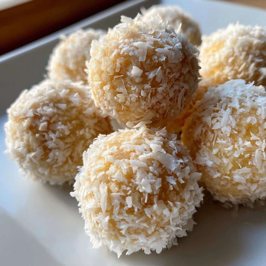 Healthy Marshmallow Coconut Balls (No-Bake) - detail 1