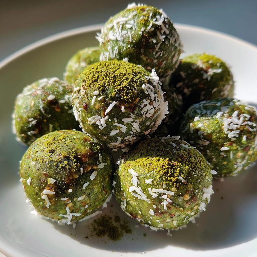 Healthy Matcha Green Tea Energy Balls - detail 1