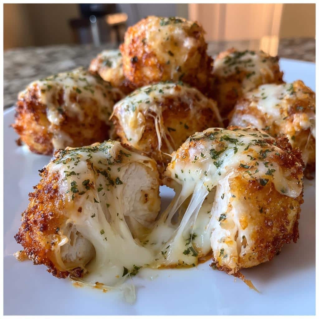 Healthy Melted Mozzarella & Ranch Chicken Bombs - detail 1