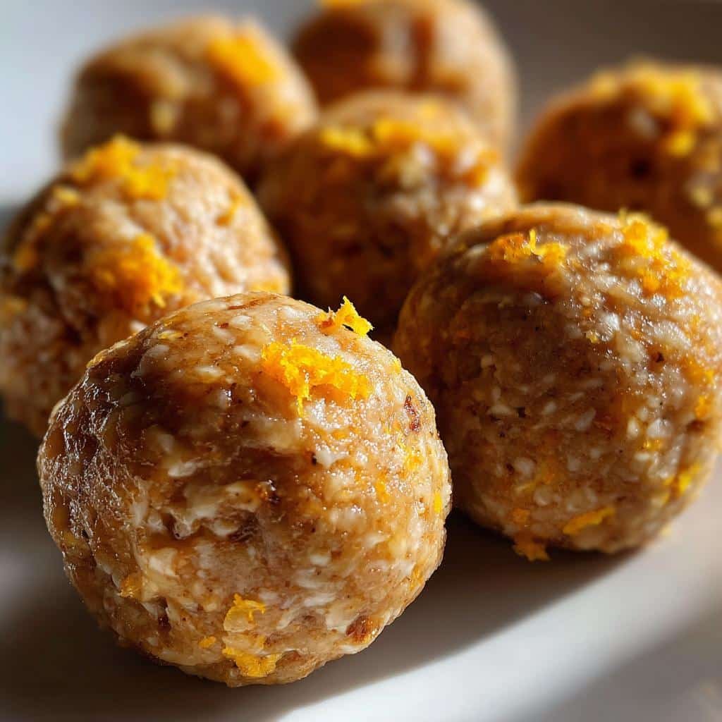 Healthy Orange Dreamsicle Energy Balls - detail 1