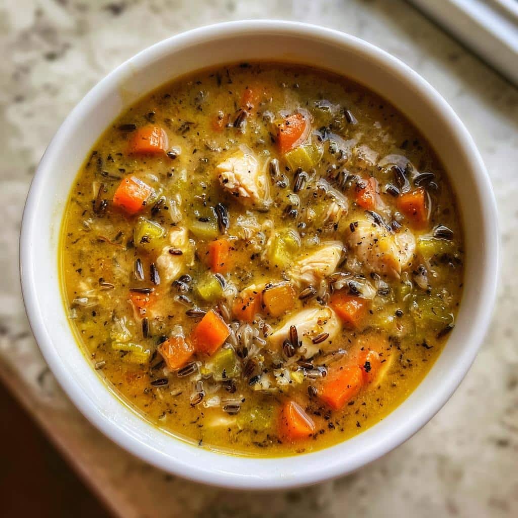 Healthy PANERA CHICKEN & WILD RICE SOUP - detail 1