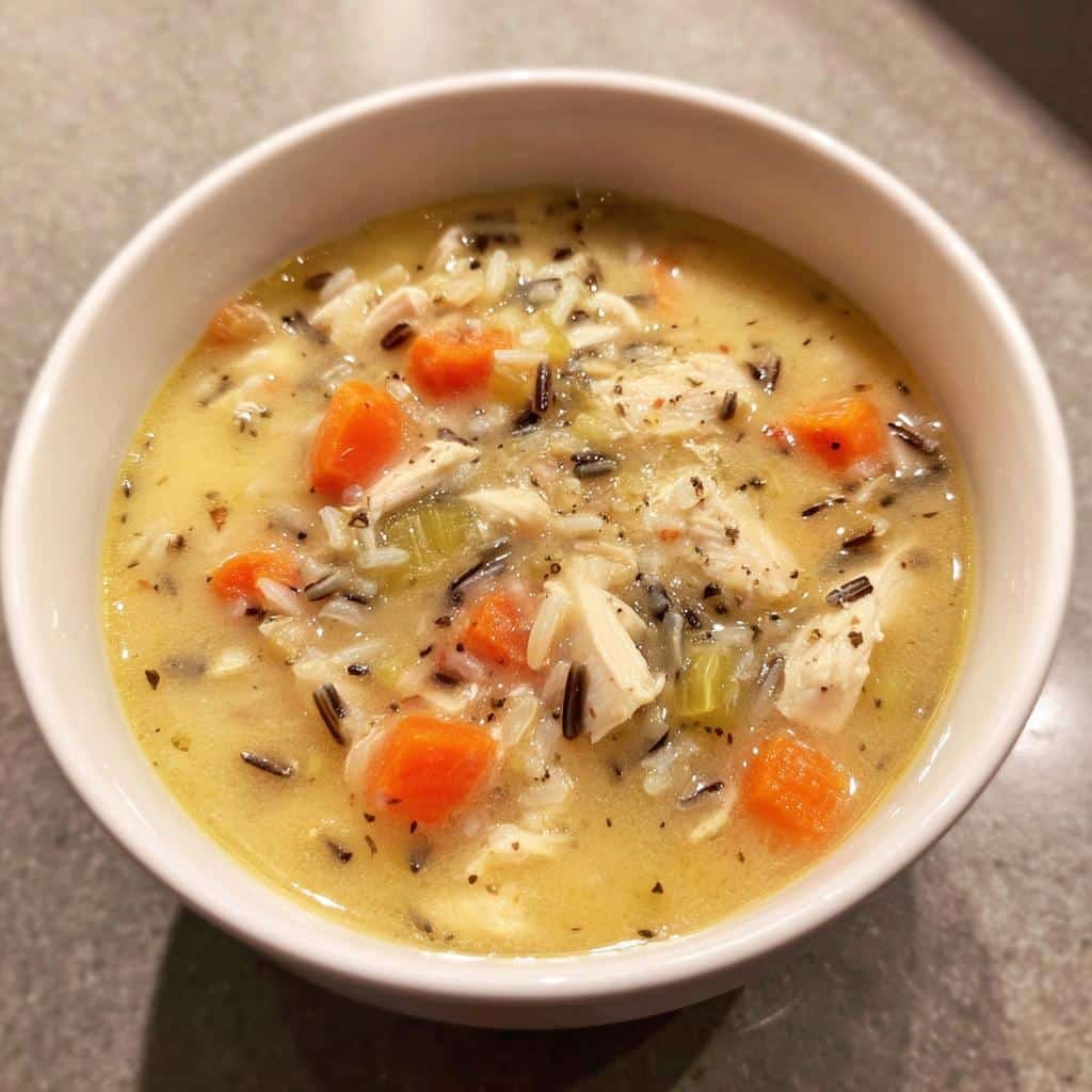 Healthy PANERA CHICKEN & WILD RICE SOUP