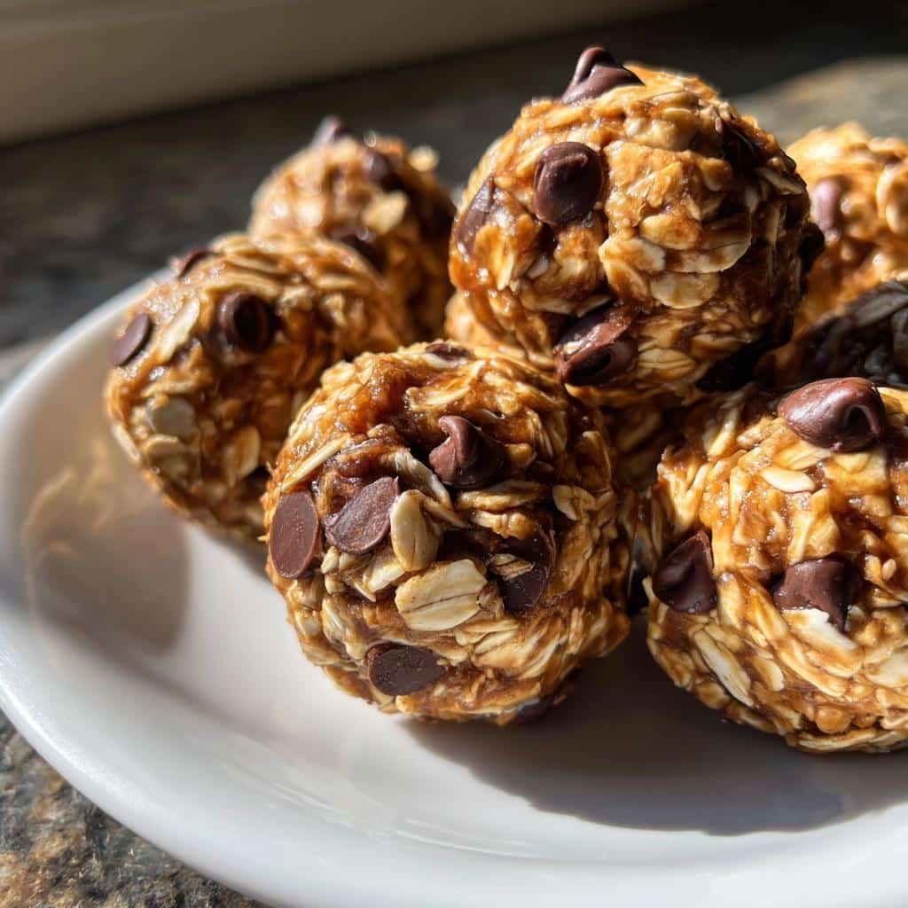 Healthy Peanut Butter Chocolate Oat Balls