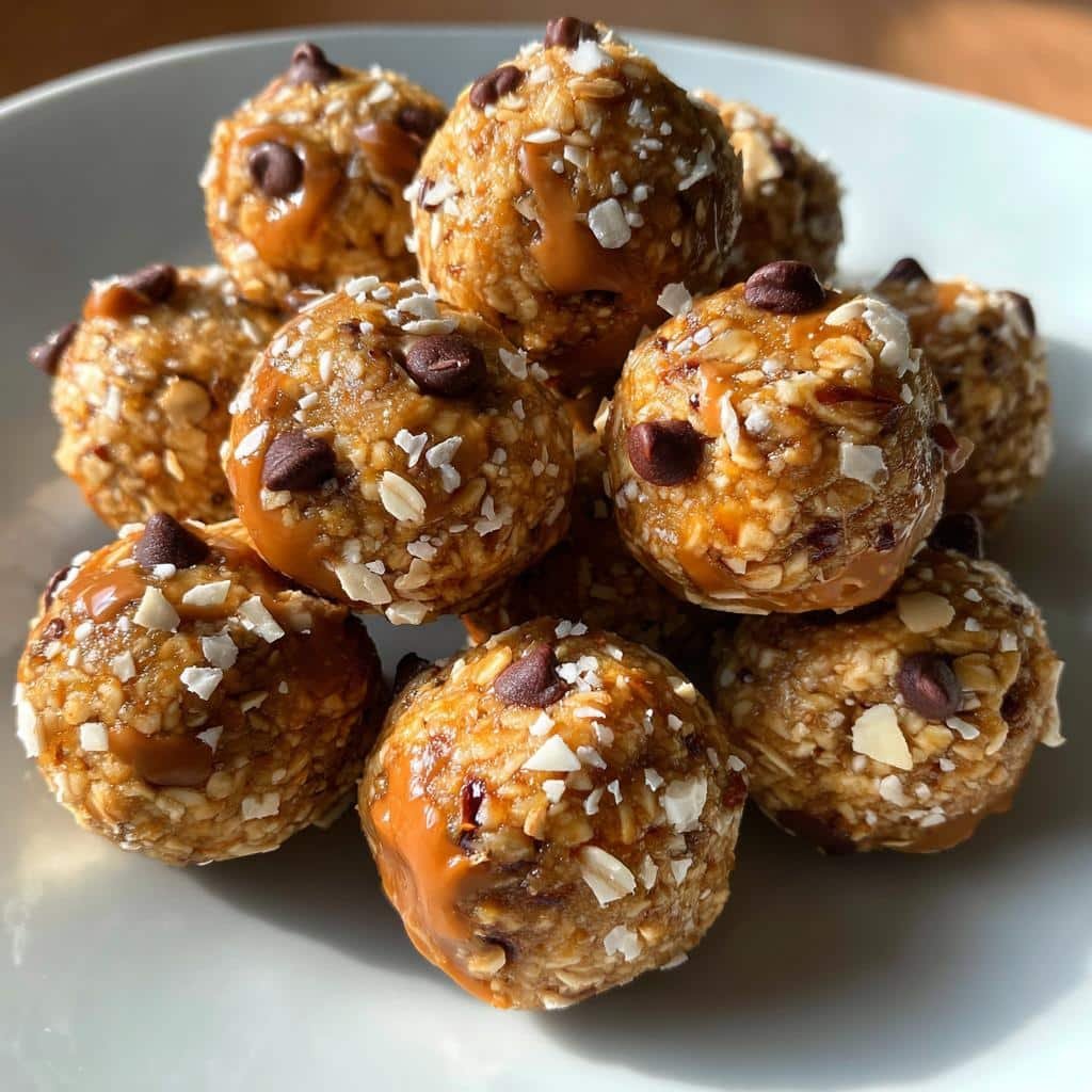Healthy Peanut Butter Pretzel Energy Balls