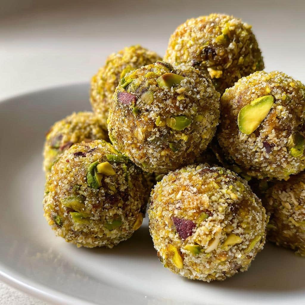 Healthy Pistachio Butter Energy Balls - detail 1