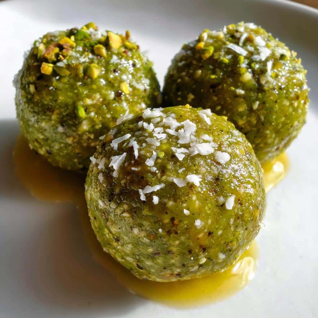 Healthy Pistachio Butter Energy Balls