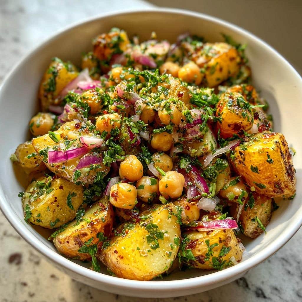 Healthy Protein-Packed Potato & Chickpea Salad