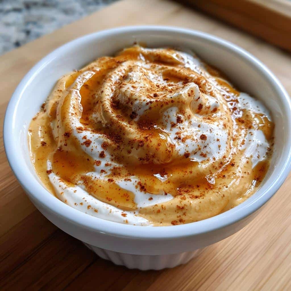 Healthy Pumpkin Spice Dip (Greek Yogurt) - detail 1