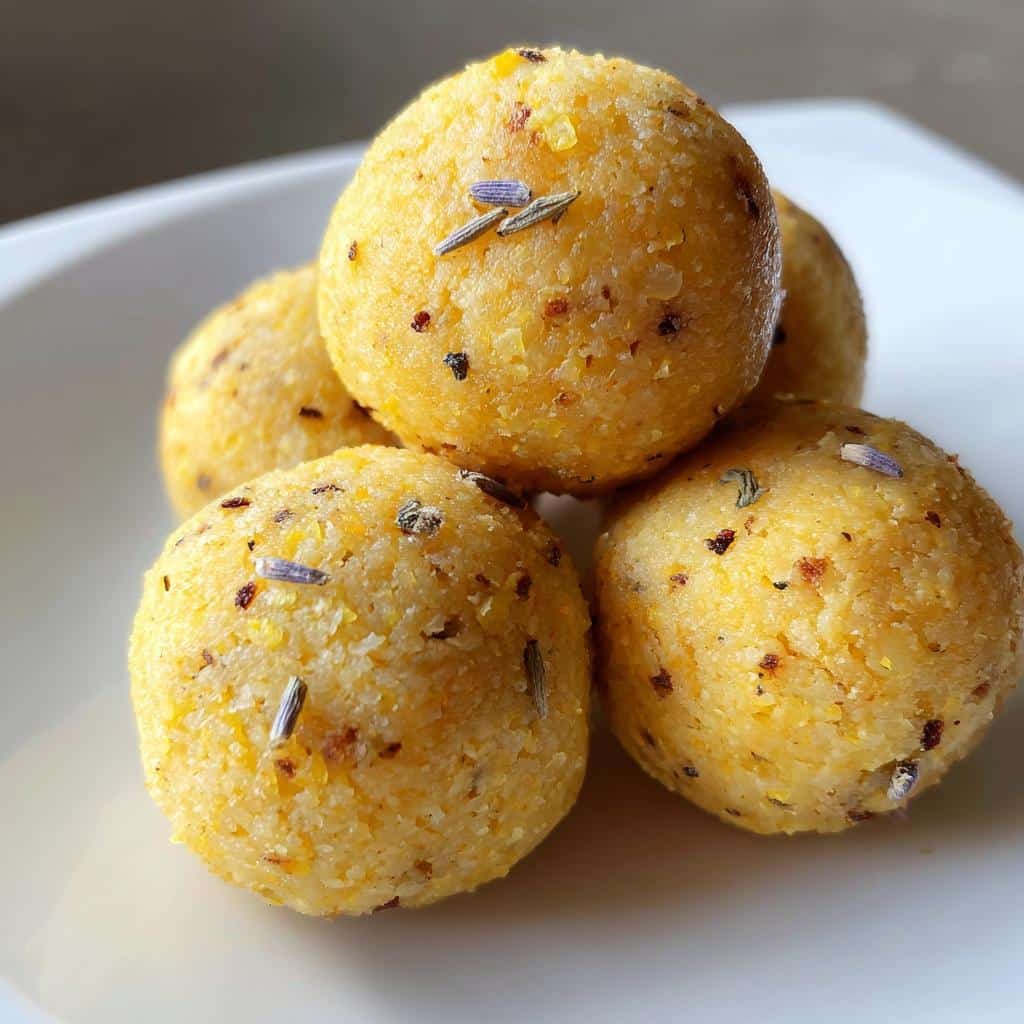Healthy Quick Lemon Lavender Protein Balls - detail 1