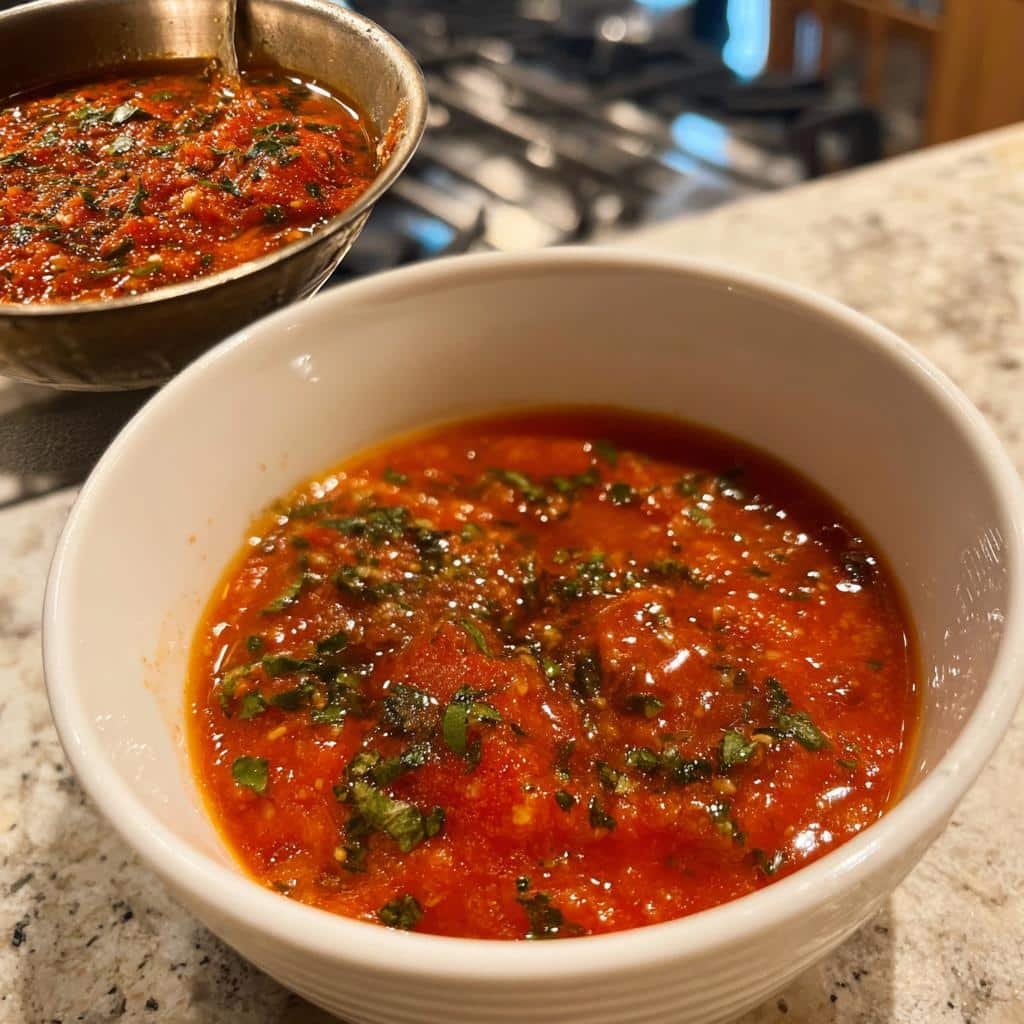 Healthy Roasted Tomato & Basil Dip - detail 1