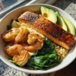 Healthy Seafood Protein Omega-3 Bowl
