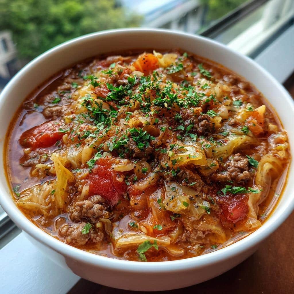 Healthy Quick Slow Cooker Cabbage Roll Soup in Just 15 Minutes 4 Healthy Slow Cooker Cabbage Roll Soup - detail 1
