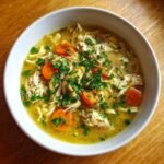Healthy Slow Cooker Chicken Noodle Soup (Homemade)