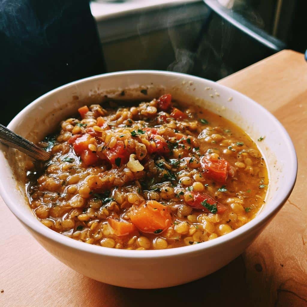 Healthy Slow Cooker Lentil Stew