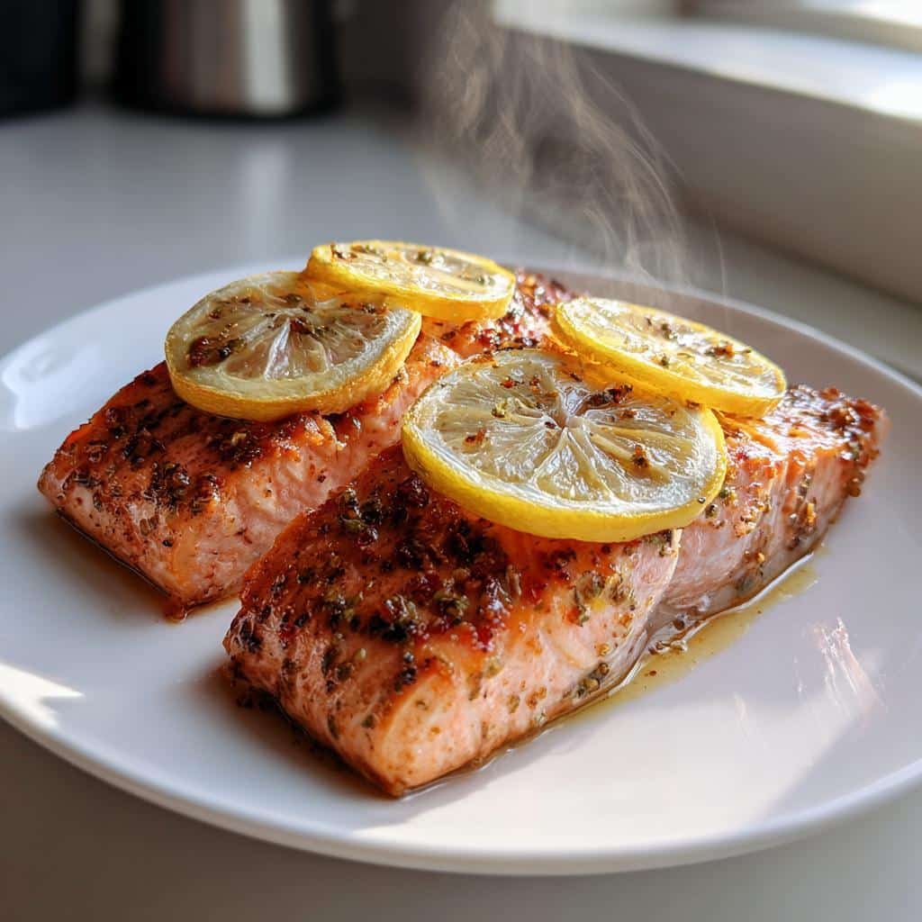 Healthy Slow Cooker Salmon - detail 1