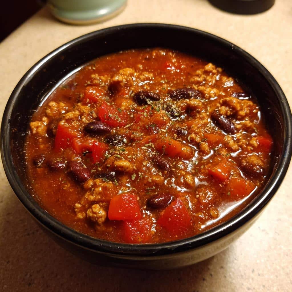 Healthy Slow Cooker Smoky Chipotle Chili - detail 1