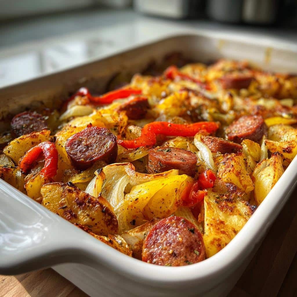 Healthy Smoked Sausage and Potato Bake - detail 1