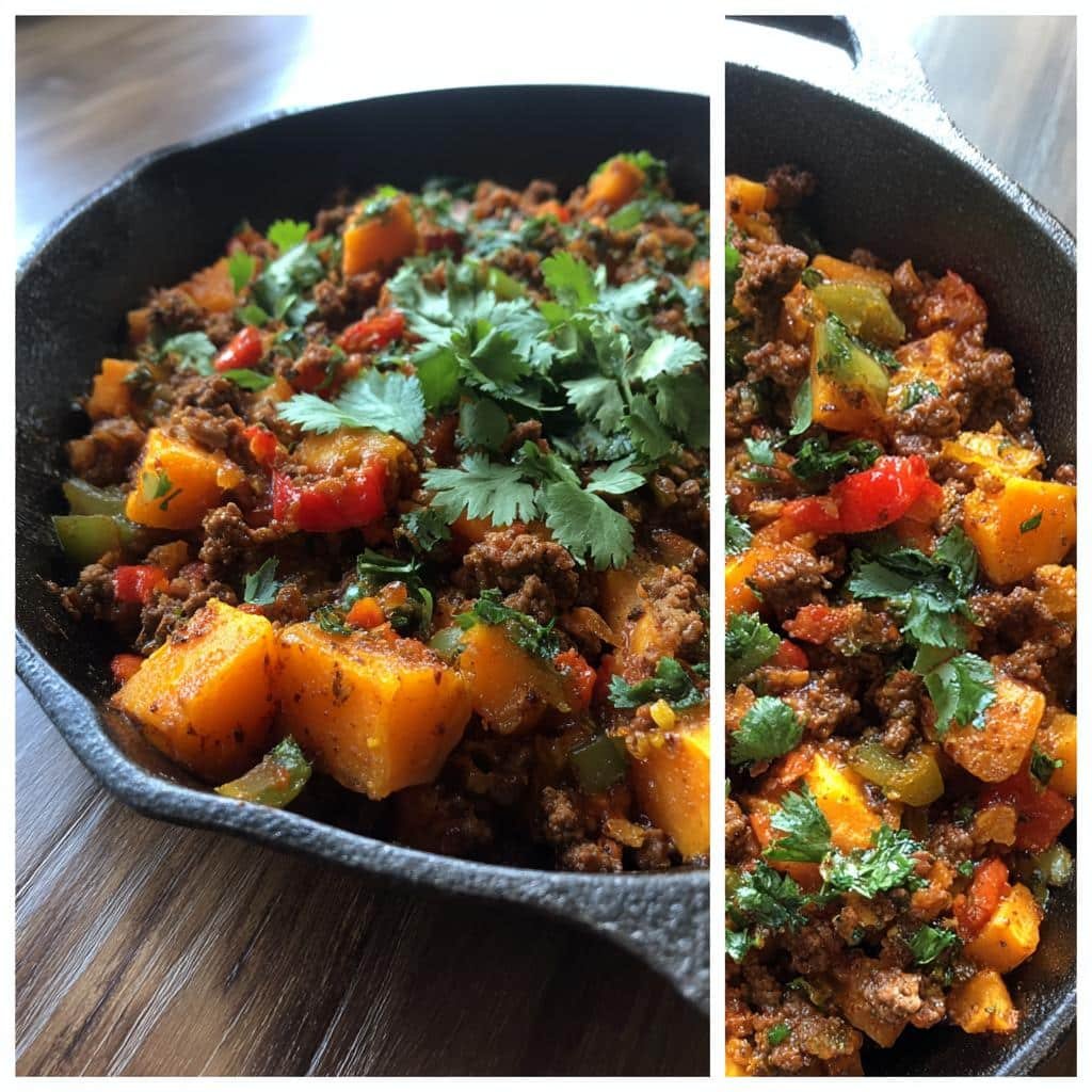 Healthy Southwest Beef and Sweet Potato Skillet Recipe - detail 1