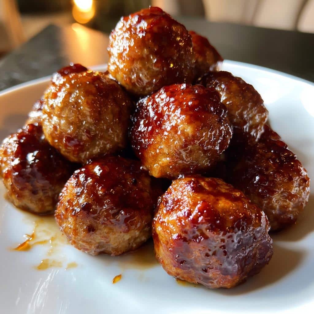 Savory Bourbon Cranberry Meatballs - Only 9 Ingredients & Perfect Every Time 4 Healthy Spiced Cranberry Bourbon Cocktail Meatballs - detail 1