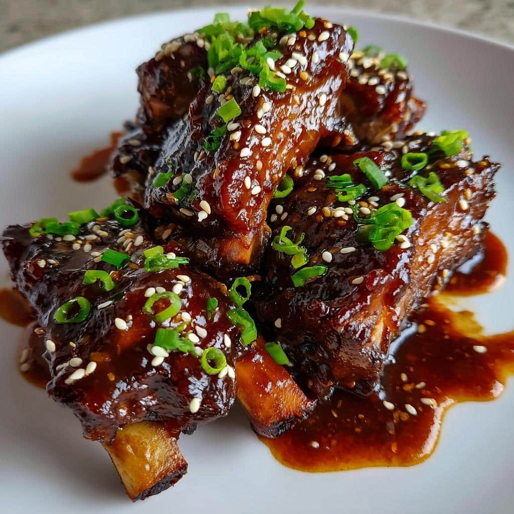 Healthy Sticky Asian Pork Ribs - detail 1