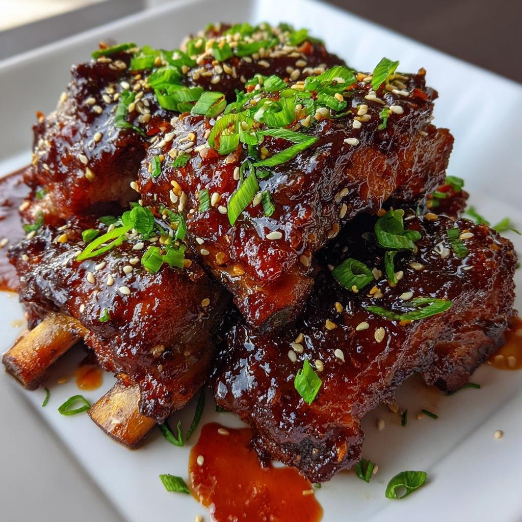 Healthy Sticky Asian Pork Ribs