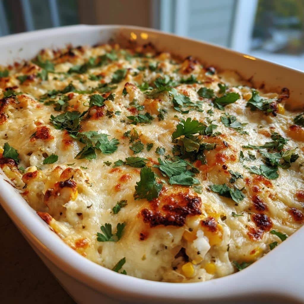 Healthy Street Corn Chicken Casserole