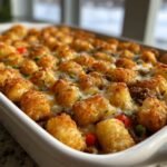 Healthy Tater Tot Casserole with Veggies (Sneaky)