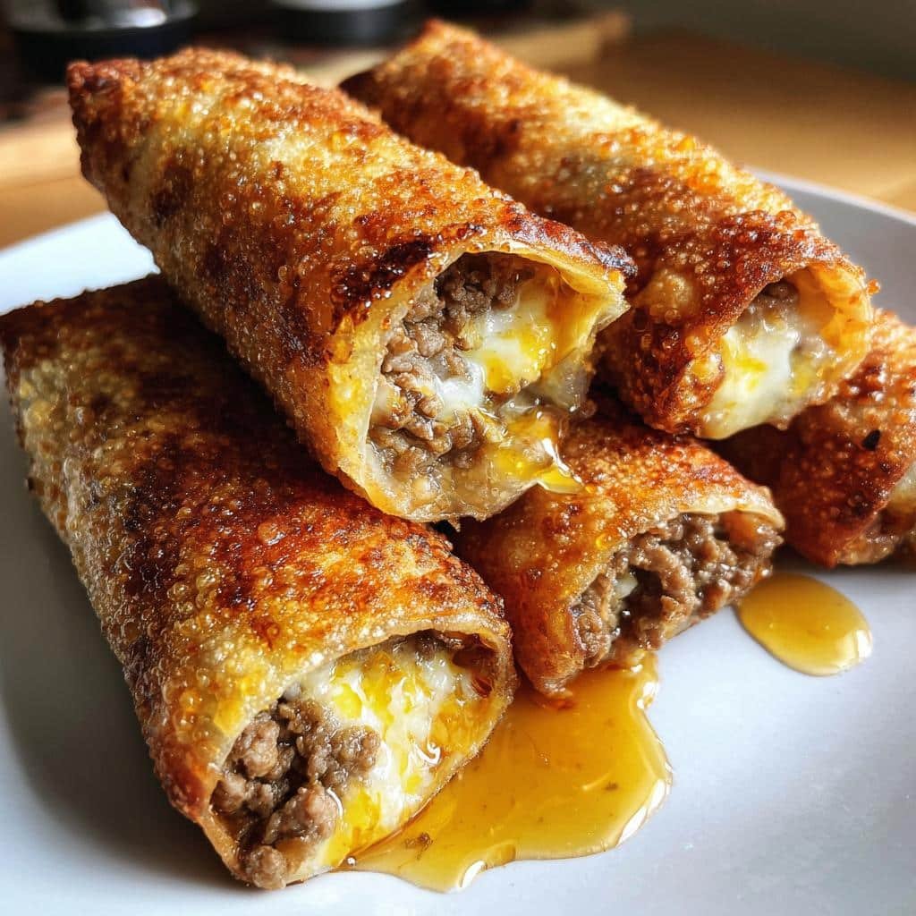 Healthy Texas Twinkies Egg Rolls with Honey