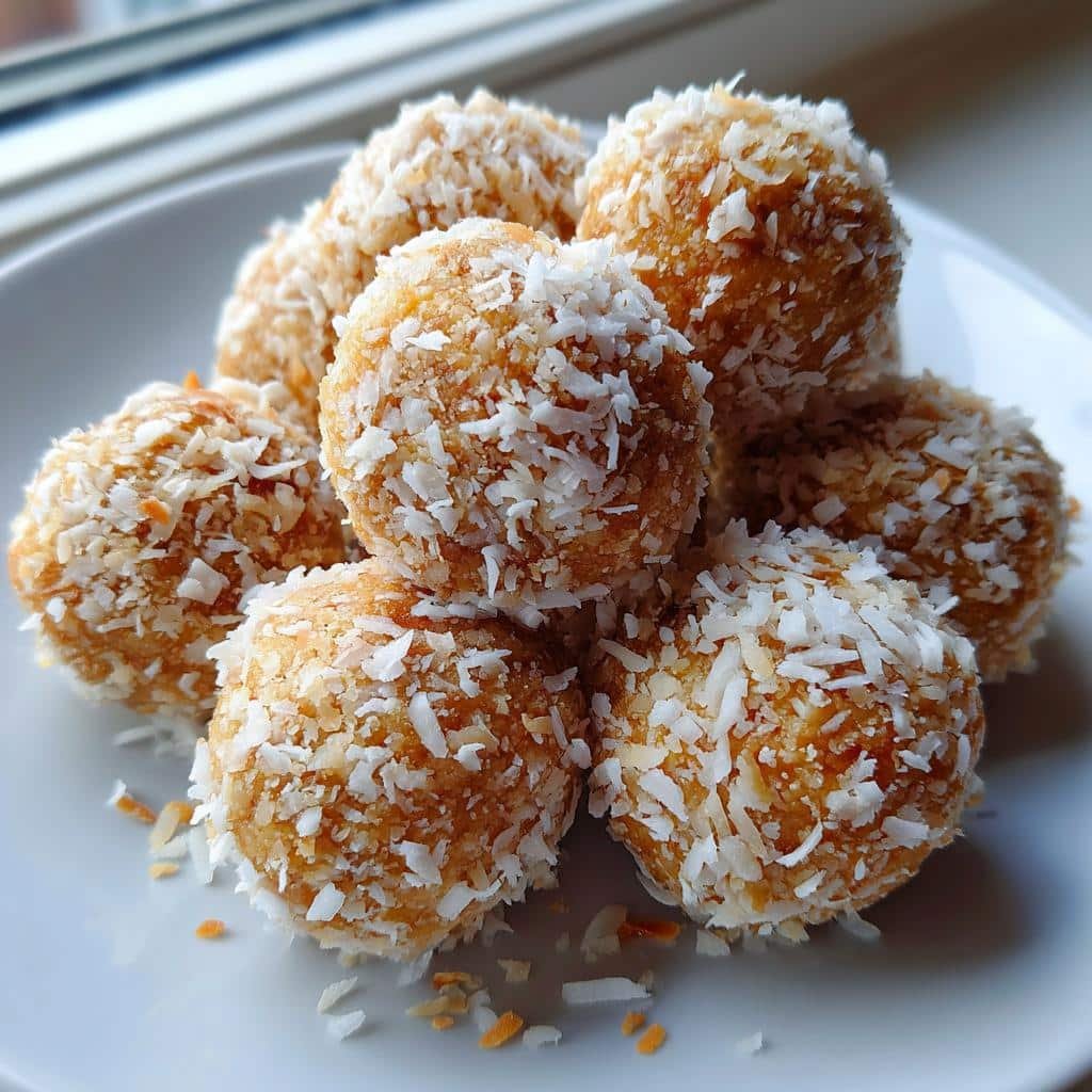 5-Ingredient Vanilla Almond Coconut Protein Balls for Crazy Energy 4 Healthy Vanilla Almond Coconut Protein Balls - detail 1