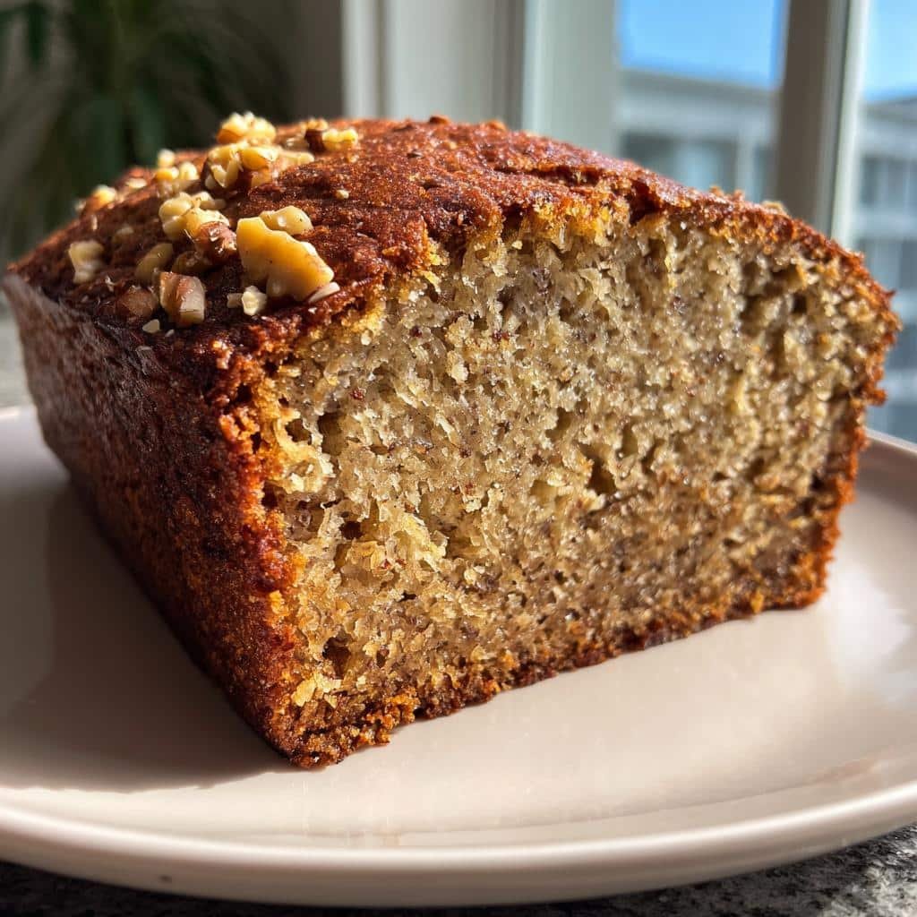 Healthy Vegan Banana Bread (Flax Egg) - detail 1
