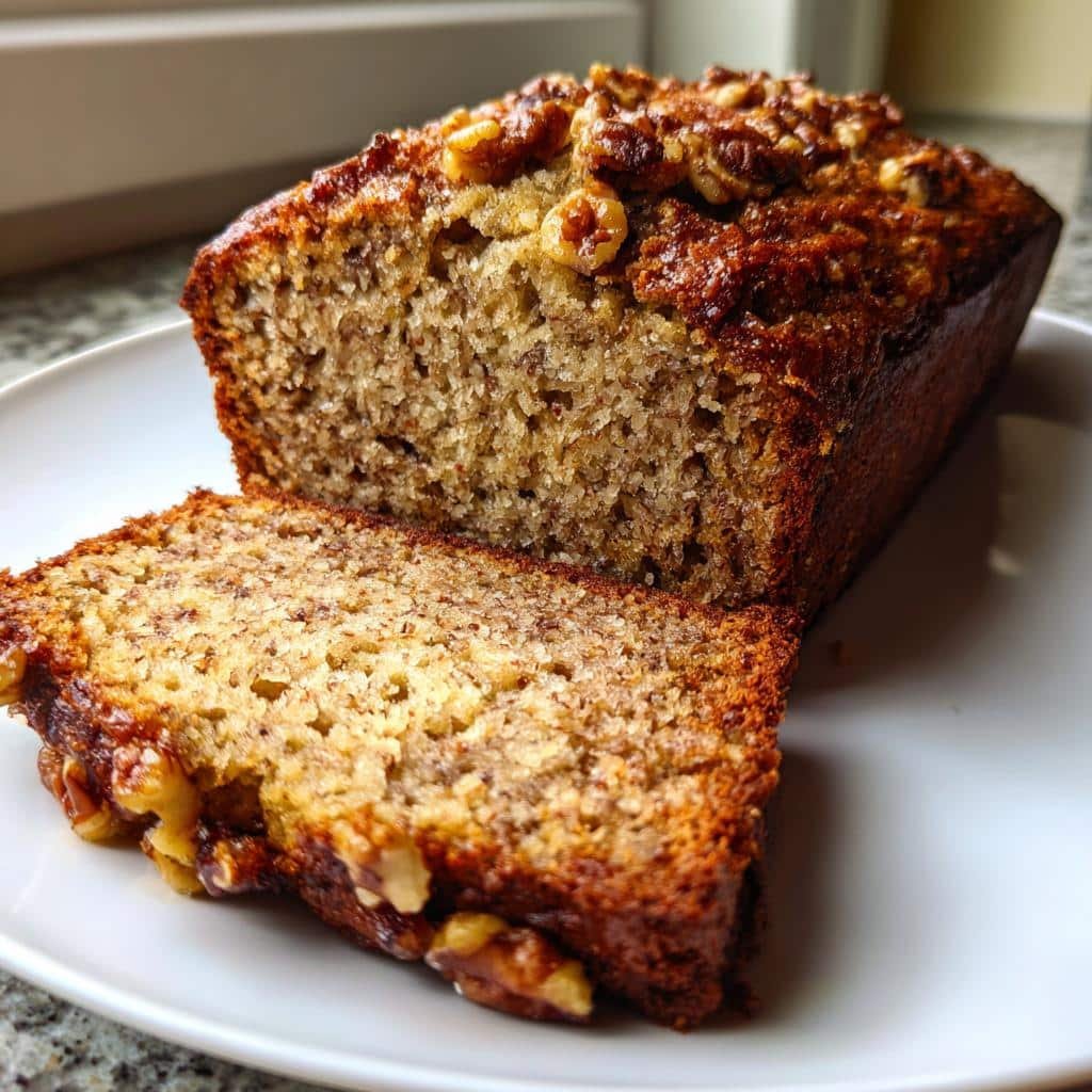 Healthy Vegan Banana Bread (Flax Egg)