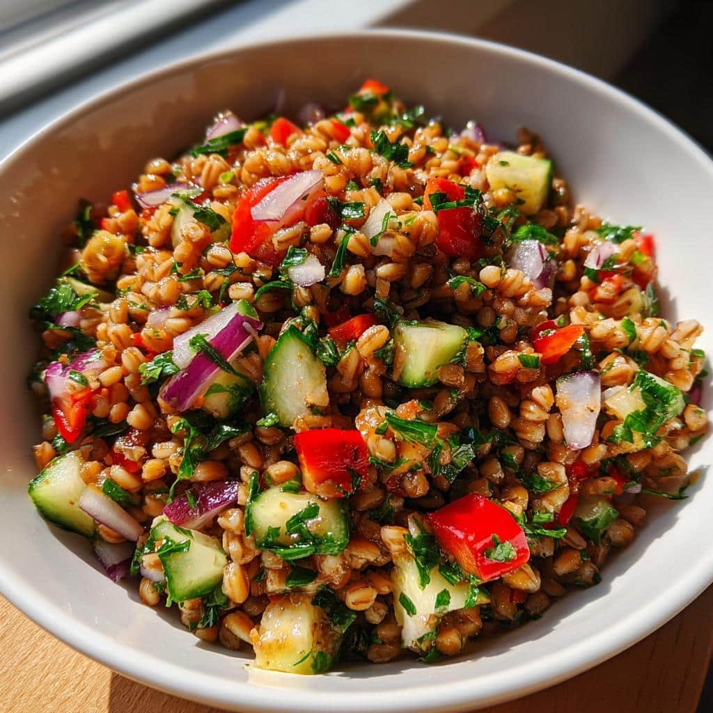 Healthy Wheat Berry Salad
