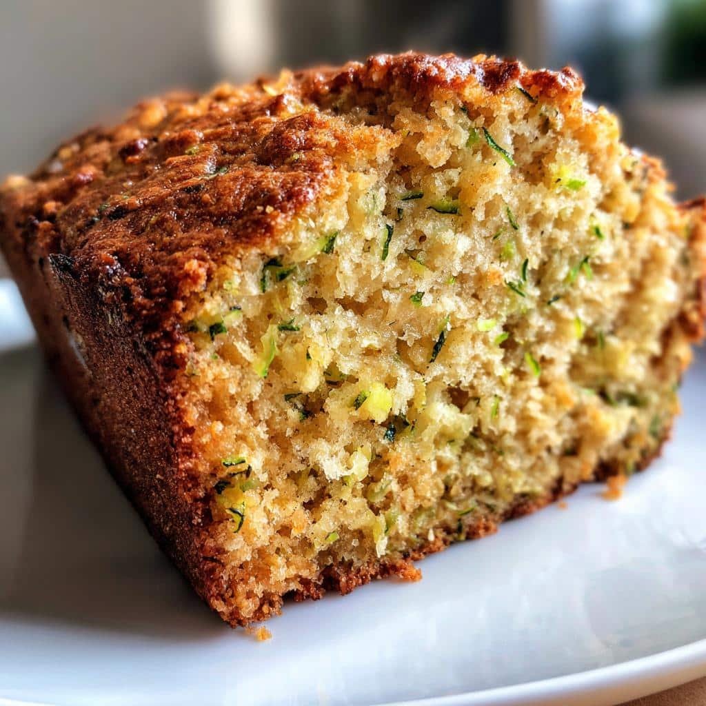 Healthy Zucchini Oat Bread - detail 1