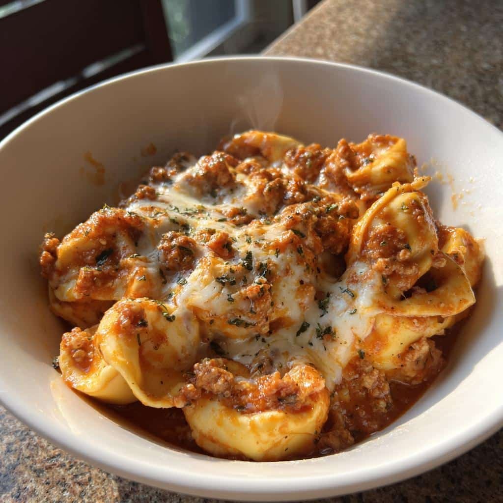 Healthy crock pot Million Dollar Tortellini - detail 1