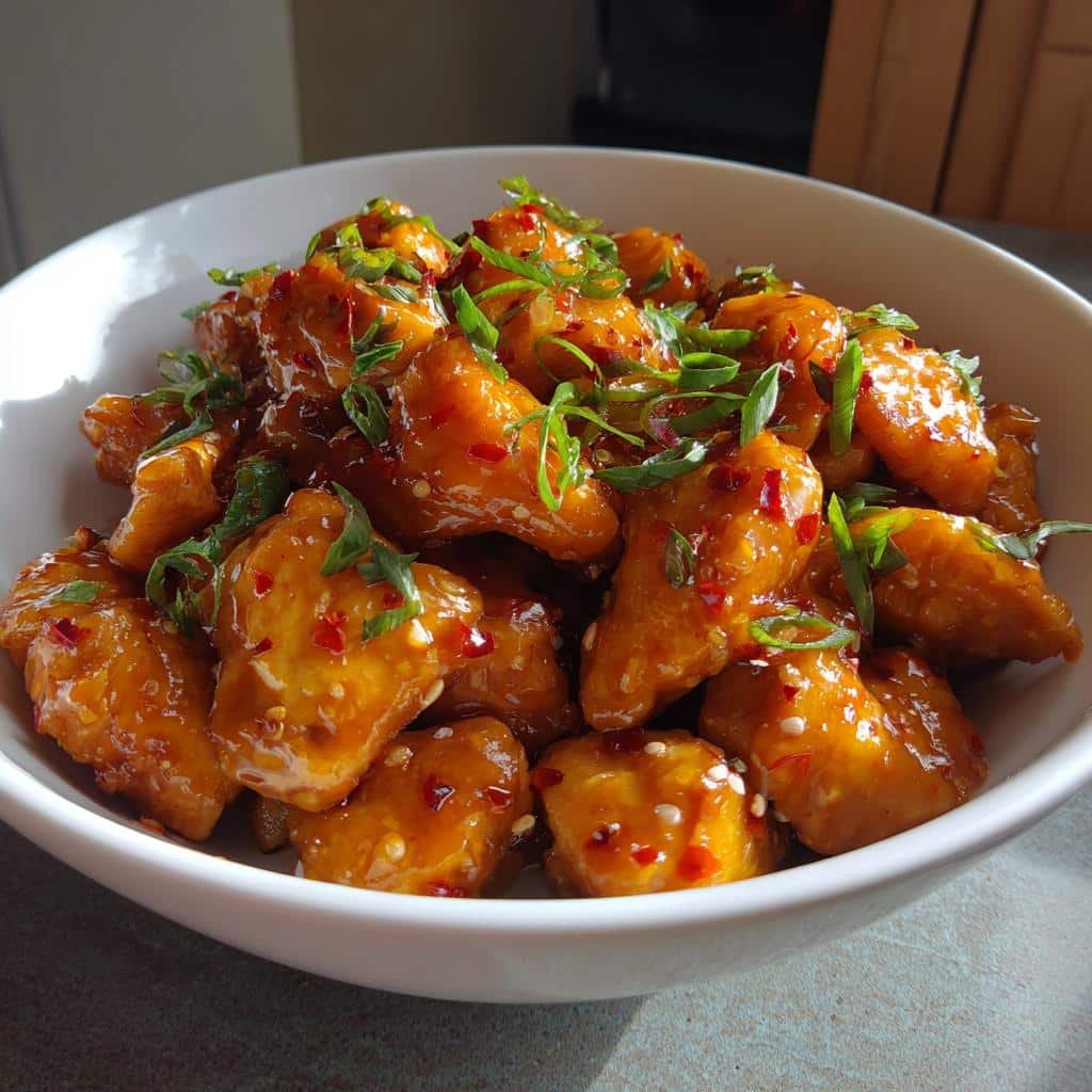 Healthy crockpot ORANGE CHICKEN - detail 1