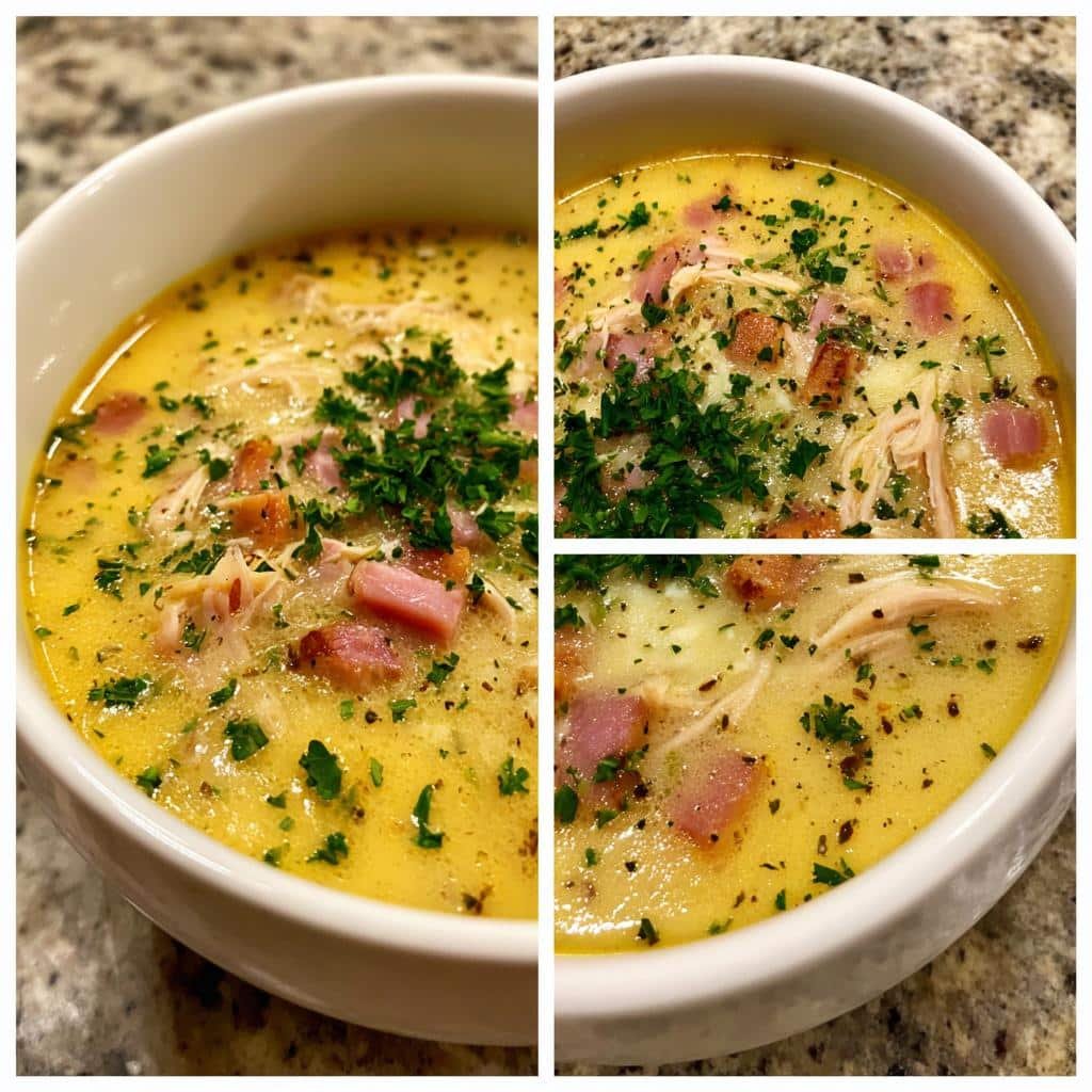 Healthy weeknight Delicious Chicken Cordon Bleu Soup - detail 1