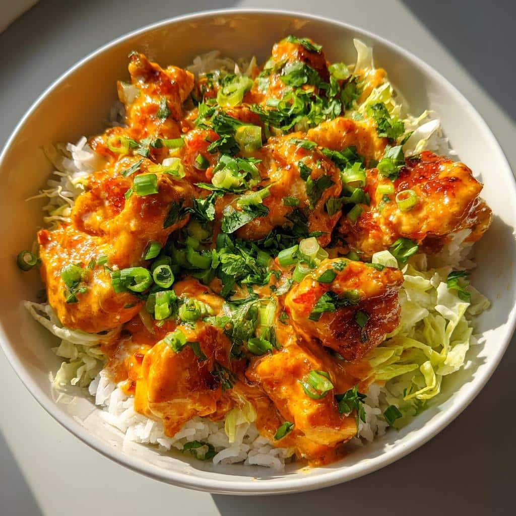 Spicy & Saucy Bang Bang Chicken Bowl