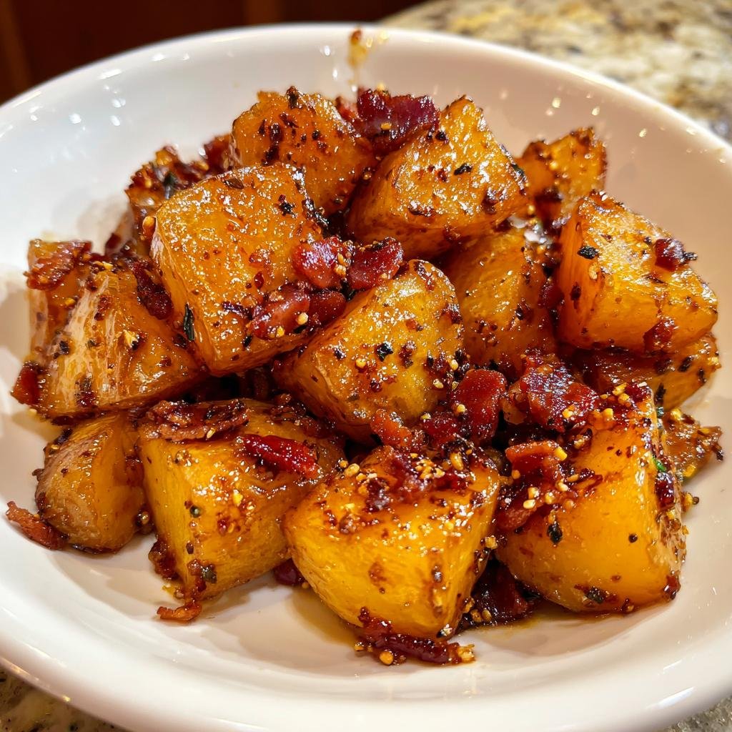 Weeknight Healthy Honey Bacon Roasted Potatoes