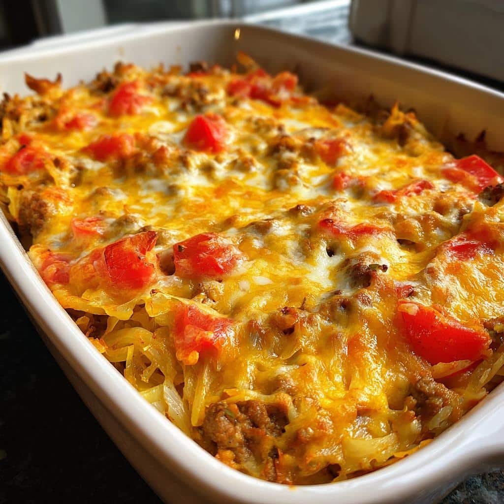healthy Cabbage & Ground Beef Casserole - detail 1