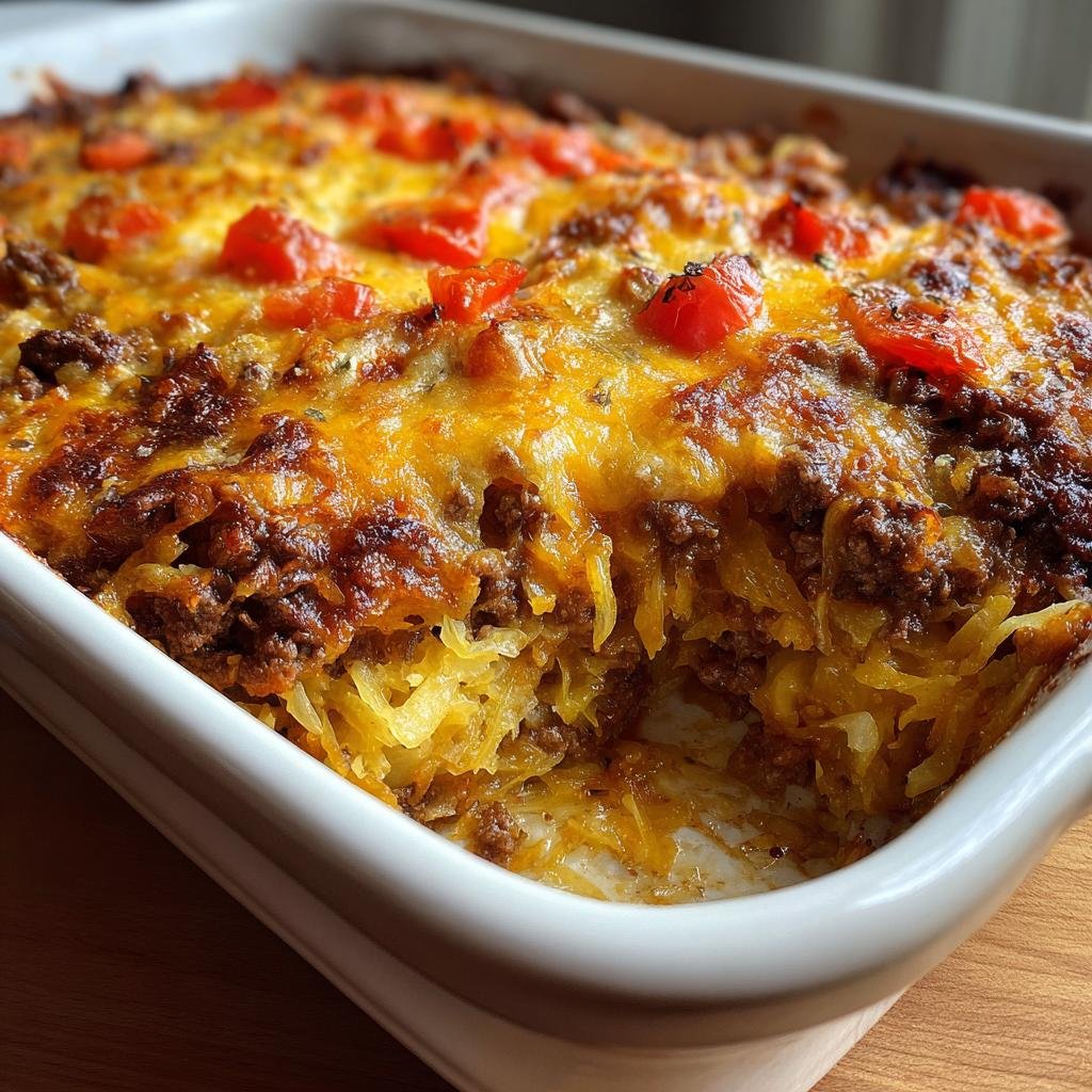 healthy Cabbage & Ground Beef Casserole